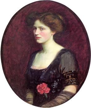 John William Waterhouse : Portrait of Mrs Charles Schreiber